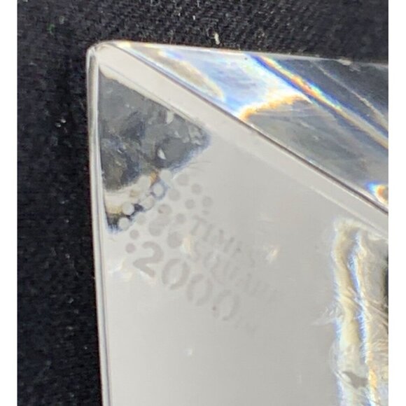 Waterford Crystal Times Square 2000 New Years Eve Ball Paperweight Ireland 4.5" - Picture 6 of 7